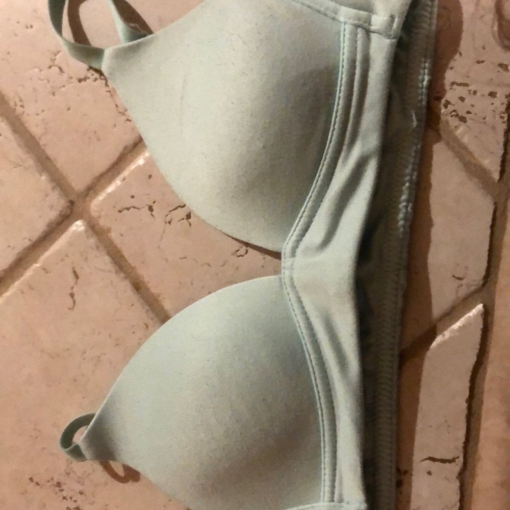 Light blue bra
